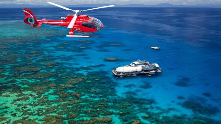 Great Barrier Reef Tours Cairns - Helicopter & Reef Combo Flights 