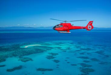 Cairns Helicopter Flights  - Arrive - Depart by Helicopter