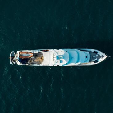 Superyacht charters Great Barrier Reef - Aerial View superyacht