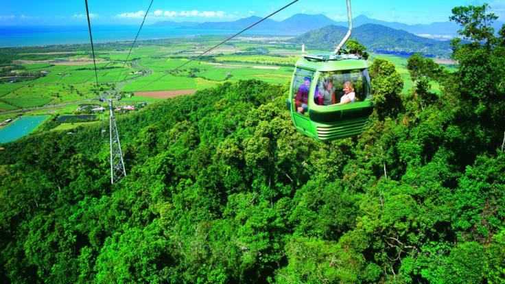 Take the Cairns Skyrail gondola over the Kuranda rainforest