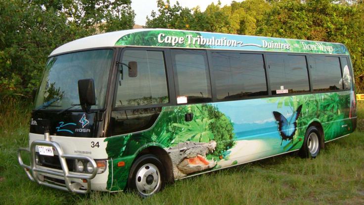 Our comfortable coach for the Daintree Rainforest Tour