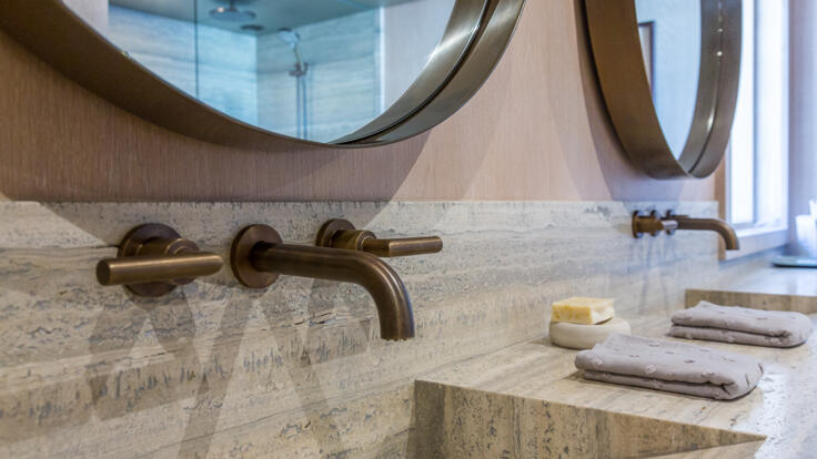 Luxury Yacht Charter Australia - Master Bathroom