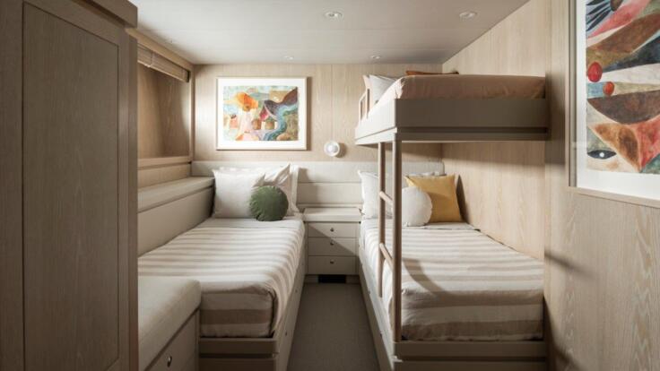 Superyacht Charter - Bunk Starboard Cabin