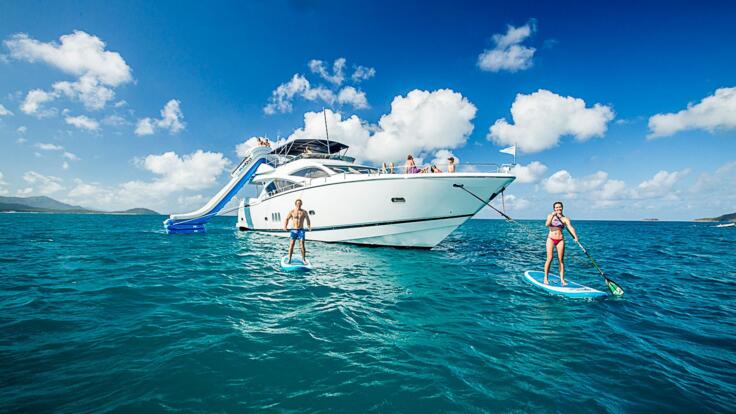 Great Barrier Reef Yacht Charters - SUP Boards - FunAir Waterslides 