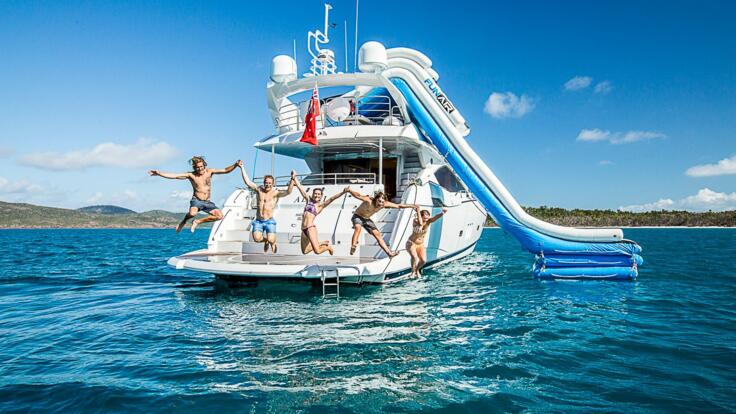 Hamilton Island Yacht Charters - Funair Slide