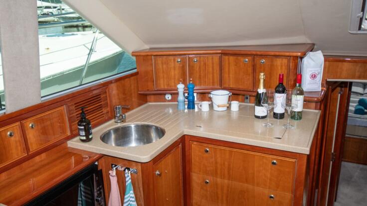 Cairns Boat Charter - 47 foot Riviera - Galley