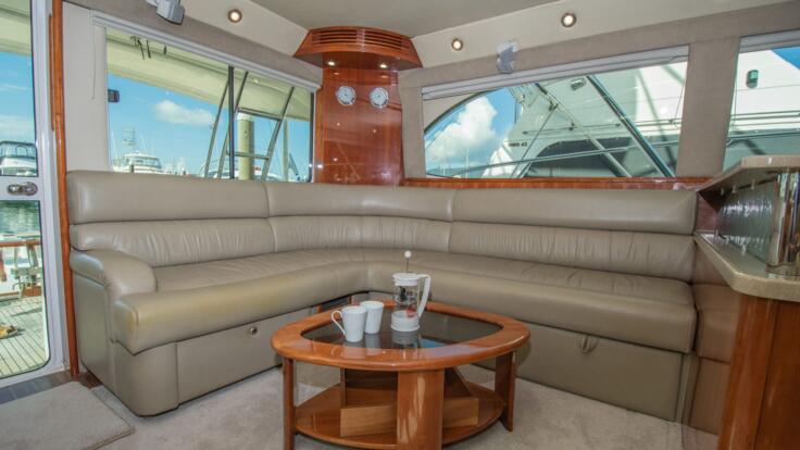 Cairns Boat Charter - Saloon on luxury boat
