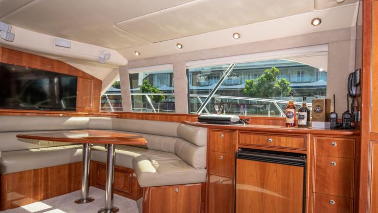 Cairns Boat Charter - Saloon on Luxury Boat 