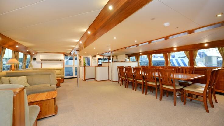 Yacht Charters Cairns - Dining Salon 