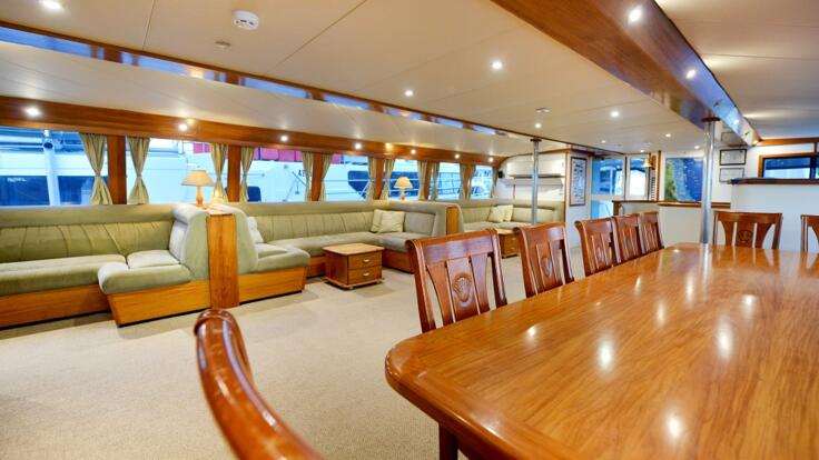 Boat Charter Cairns - Dining Salon