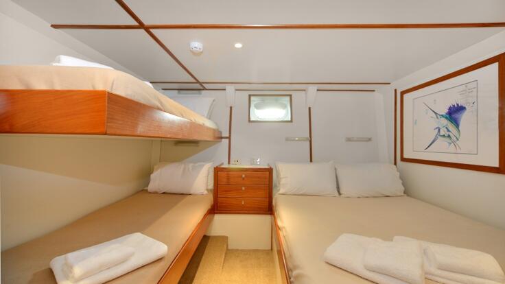 Private Yacht Charter Cairns - Double and Twin Cabin