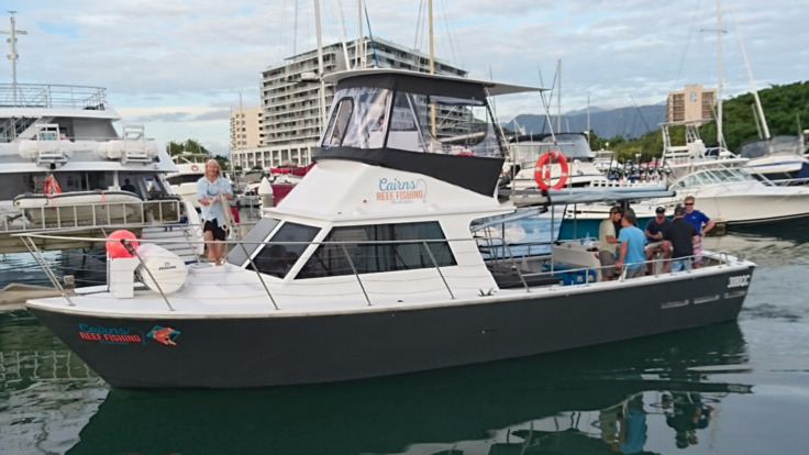 Great Barrier Reef Fishing Tour Boat in Cairns Australia