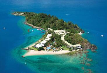 Daydream Island in the Whitsundays - Aerial View 