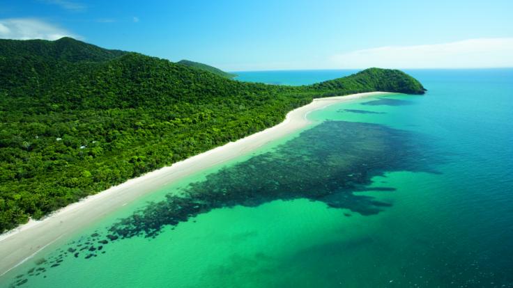 Aerial view of Cape Tribulation lookout