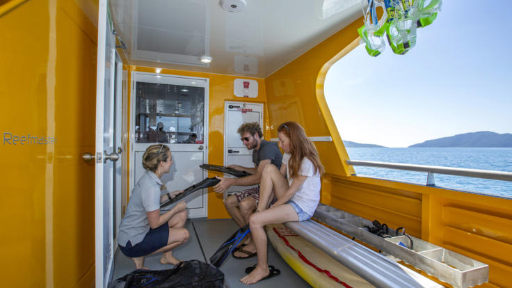 The friendly crew will assist you to get ready for Snorkelling & Diving
