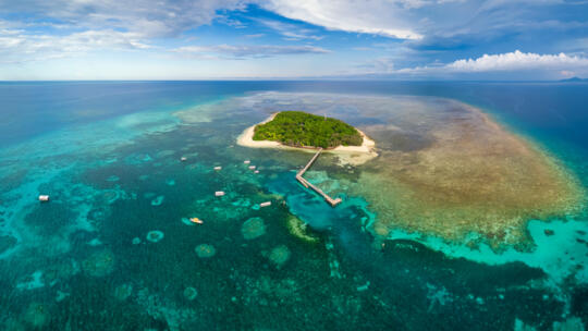 Green Island, Great Barrier Reef Aerial View