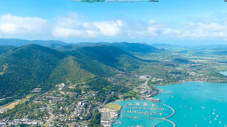 Airlie Beach Scenic Flights to Heart Reef & Whitehaven Beach 
