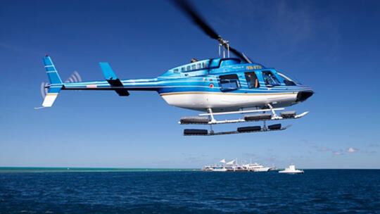 Helicopter Flights - Great Barrier Reef - Whitsunday Islands of Australia