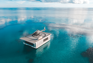 Heart Reef Whitsundays - New Helicopter pontoon at Heart Reef