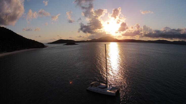 Whitsunday Yacht Charters - On Anchor at Chalkies Beach