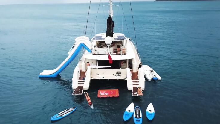 Hamilton Island Yacht Charters - All the Water Toys on Display