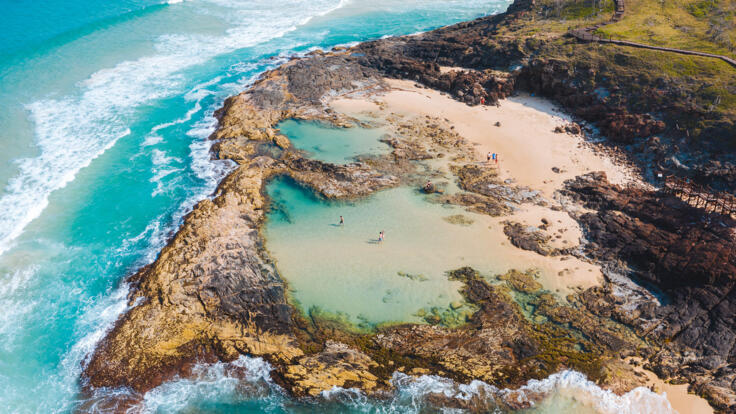 Champagne Pools | K'Gari Island Day Tour