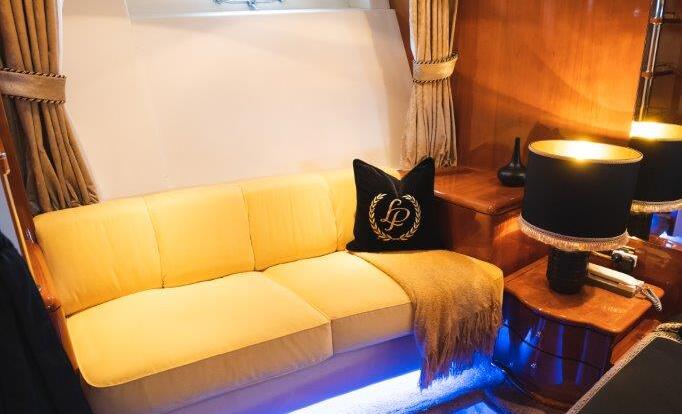 YOTSPACE luxury charters Whitsundays VIP Cabin Lounge |  LADYP