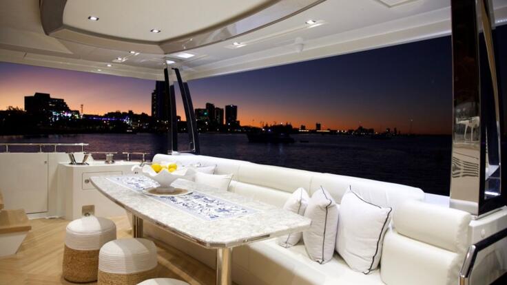 Luxury Yacht Charters Whitsundays - Aft Dining