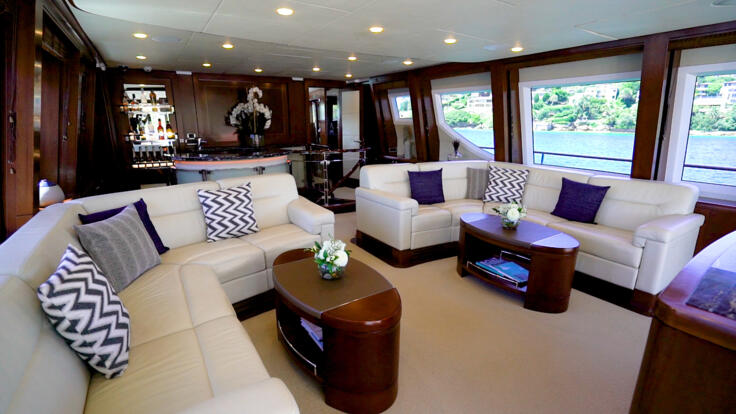 Yacht Charters Whitsundays  - Bridge Deck - Upstairs Sky Lounge Bar