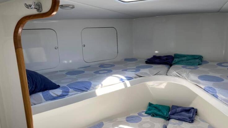 Cairns Charter Boat - Sleeping Cabins and Hatch
