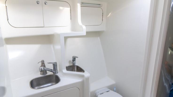 Bathroom Facilities on Cairns Private Charter Boat