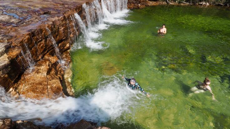 Cape York Tours - Swimming in Waterfalls - The Tour Specialists