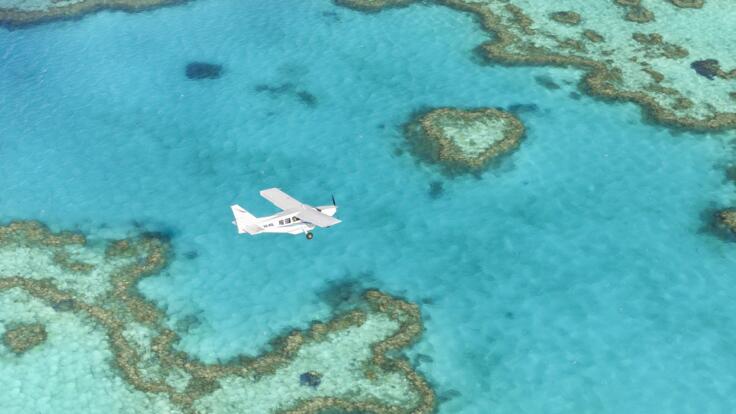 Heart Reef Scenic Flights Great Barrier Reef
