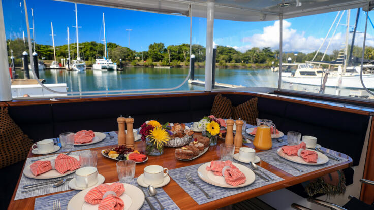 All inclusive gourmet dining | Phoenix One YOTSPACE superyacht voyages
