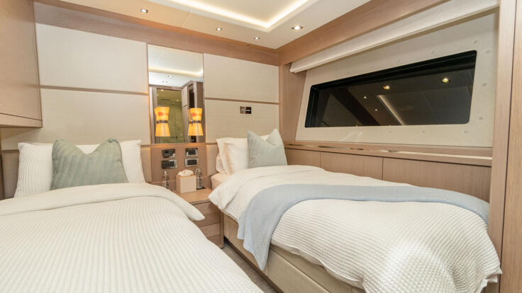 2 Double convertible cabins | Whitsundays Charter Yacht