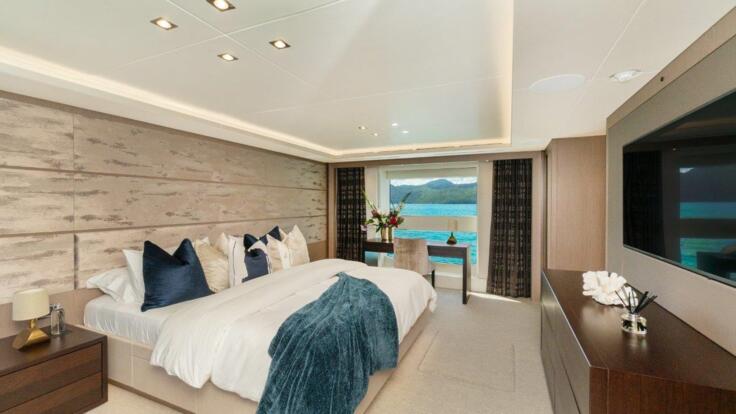 Master Cabin on the main deck | Whitsundays Luxury Charter Yacht