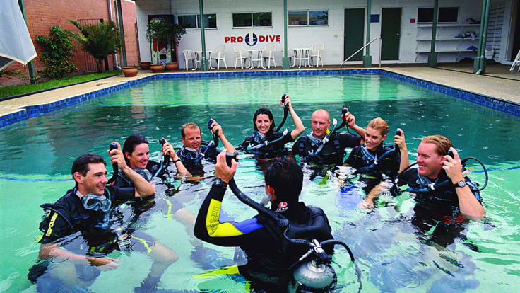 Quality Dive school facilities learn to dive course, Cairns