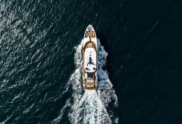 Superyacht Charters Cairns - Aerial view of Superyacht 