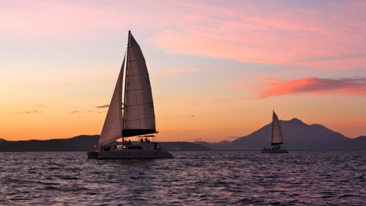 Port Douglas Sunset Cruise - Small group luxury sunset sailing on the Great Barrier Reef