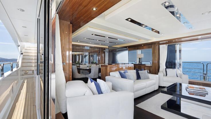 Hamilton Island Yacht Charters - Main Salon Balconies