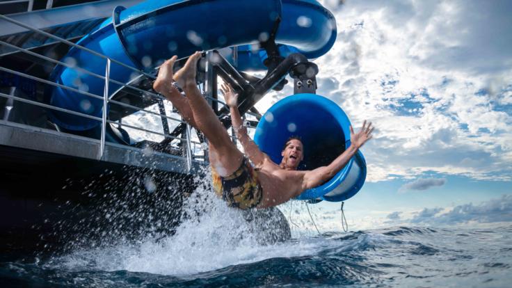 Great Barrier Reef Tours Cairns - The Only Waterslide On The Great Barrier Reef In Tropical North Queensland
