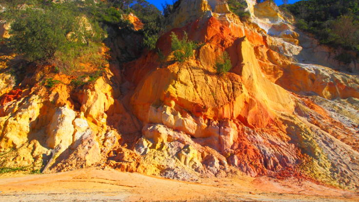 Visit the incredible coloured sands on Fraser Island