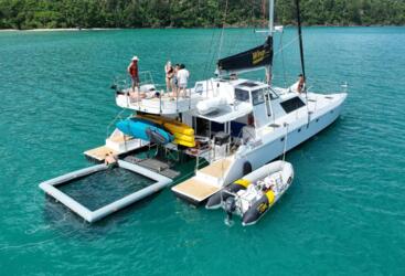 Whitsunday Yacht Charter - Swimming Enclosure & Water Toys