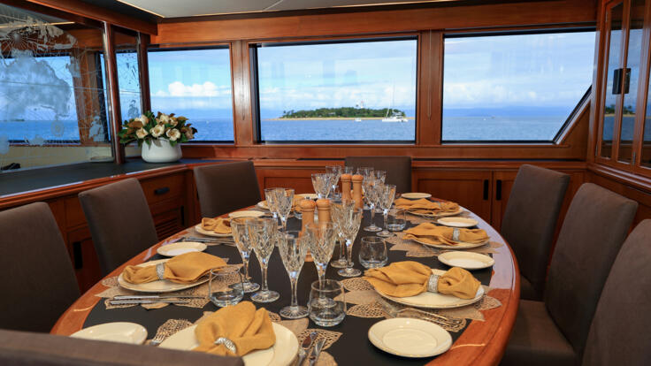 YOTSPACE superyacht voyages -  Dining Room